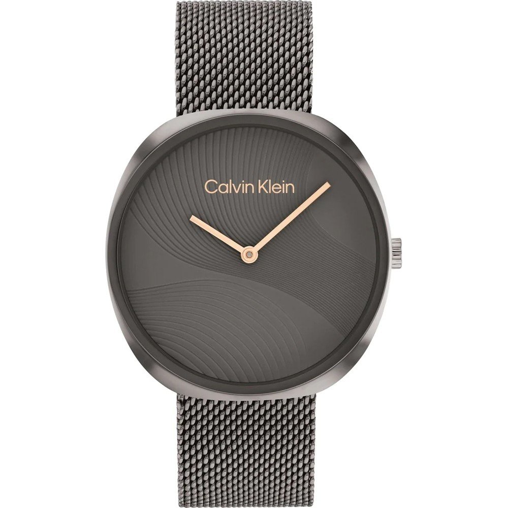 Vintage Damen Calvin Klein CK Swiss Made Edelstahl Mesh Uhr