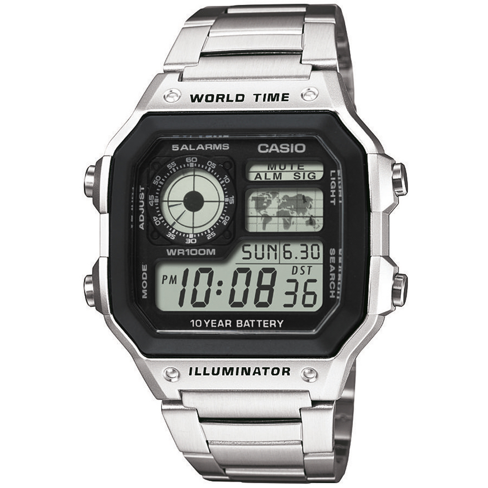 Casio Collection • Uhr AE-1200WHD-1AVEF World EAN: • Time 4971850968801