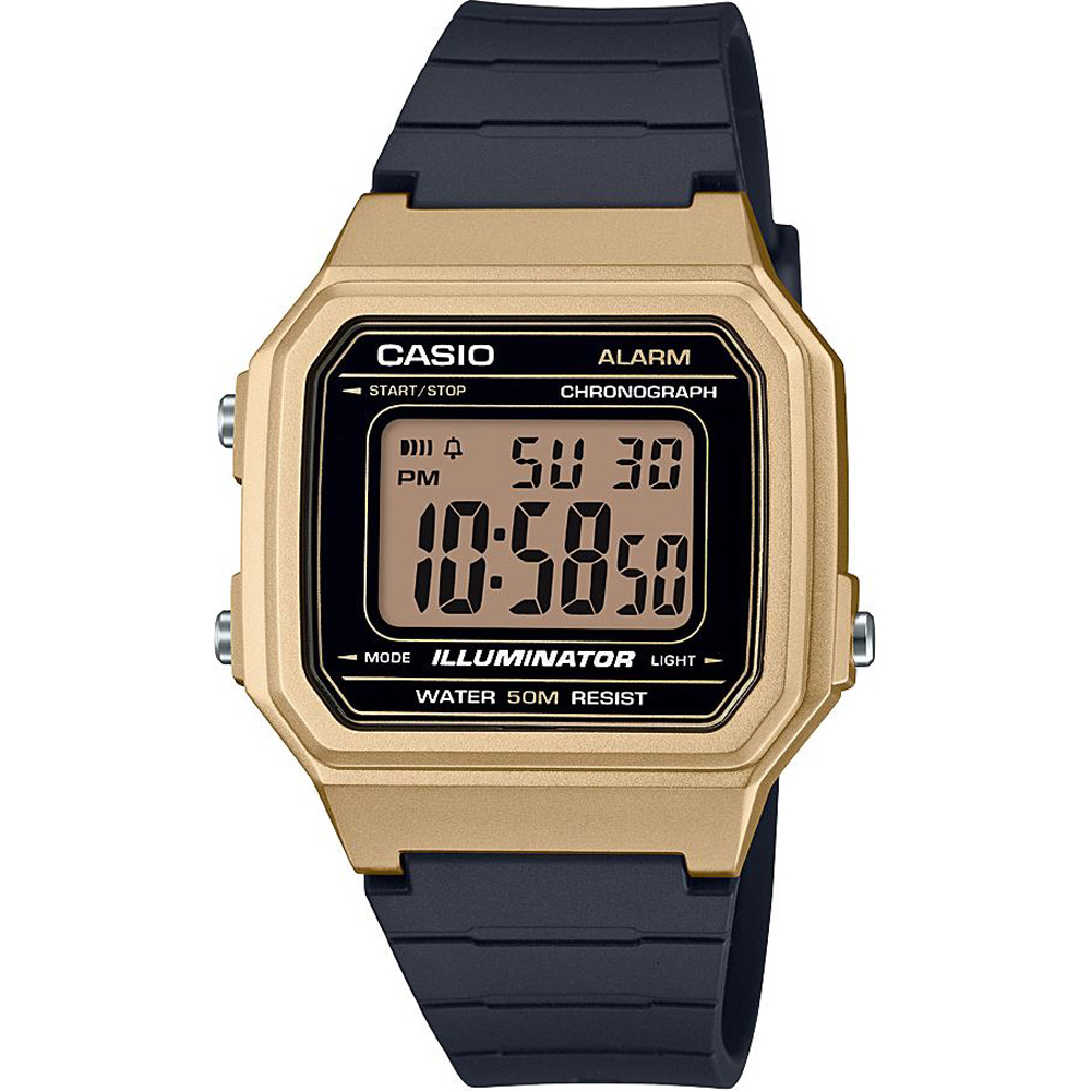 Casio Digitaluhr Armbanduhr Herrenuhr schwarz aus Kunststoff