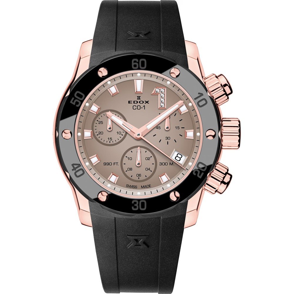 Edox CO-1 10255-37RCA-BRDR Co-1 Chronolady Uhr