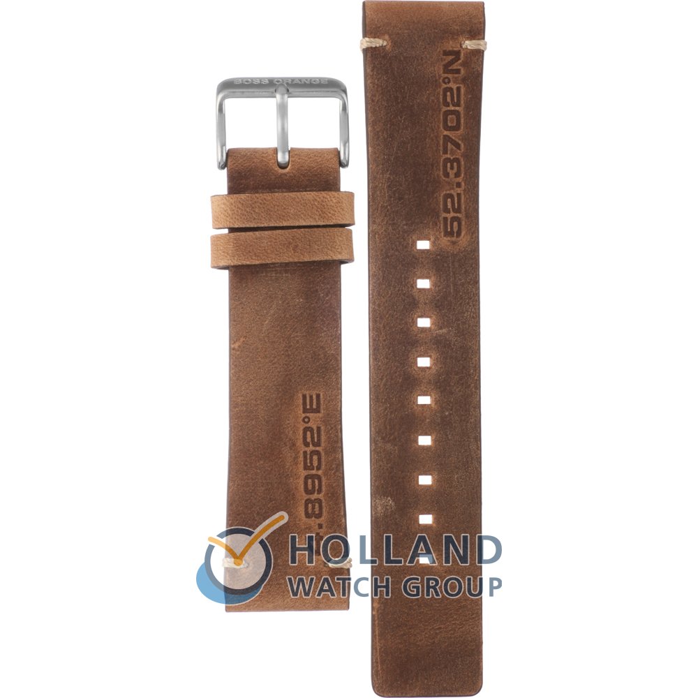 Hugo boss orange watch sale leather strap