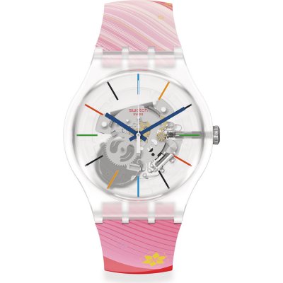 Swatch Specials SO29Z105 2022 Olympic Collection - Red rivers and mountains Uhr