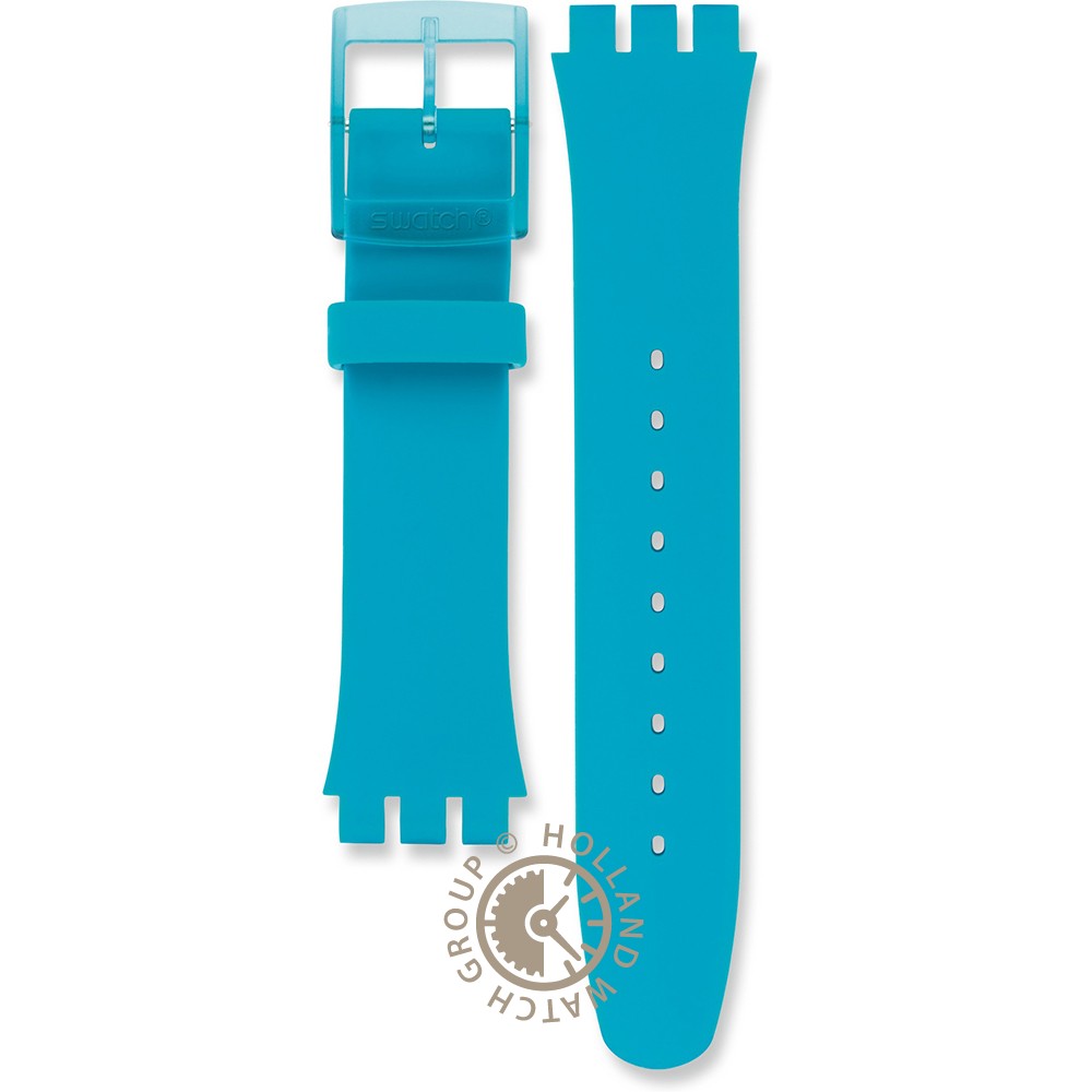 Swatch Plastic Originals Large 41mm SUO SO29 SO32 ASUOL700 SUOL700 Turquoise Rebel Band
