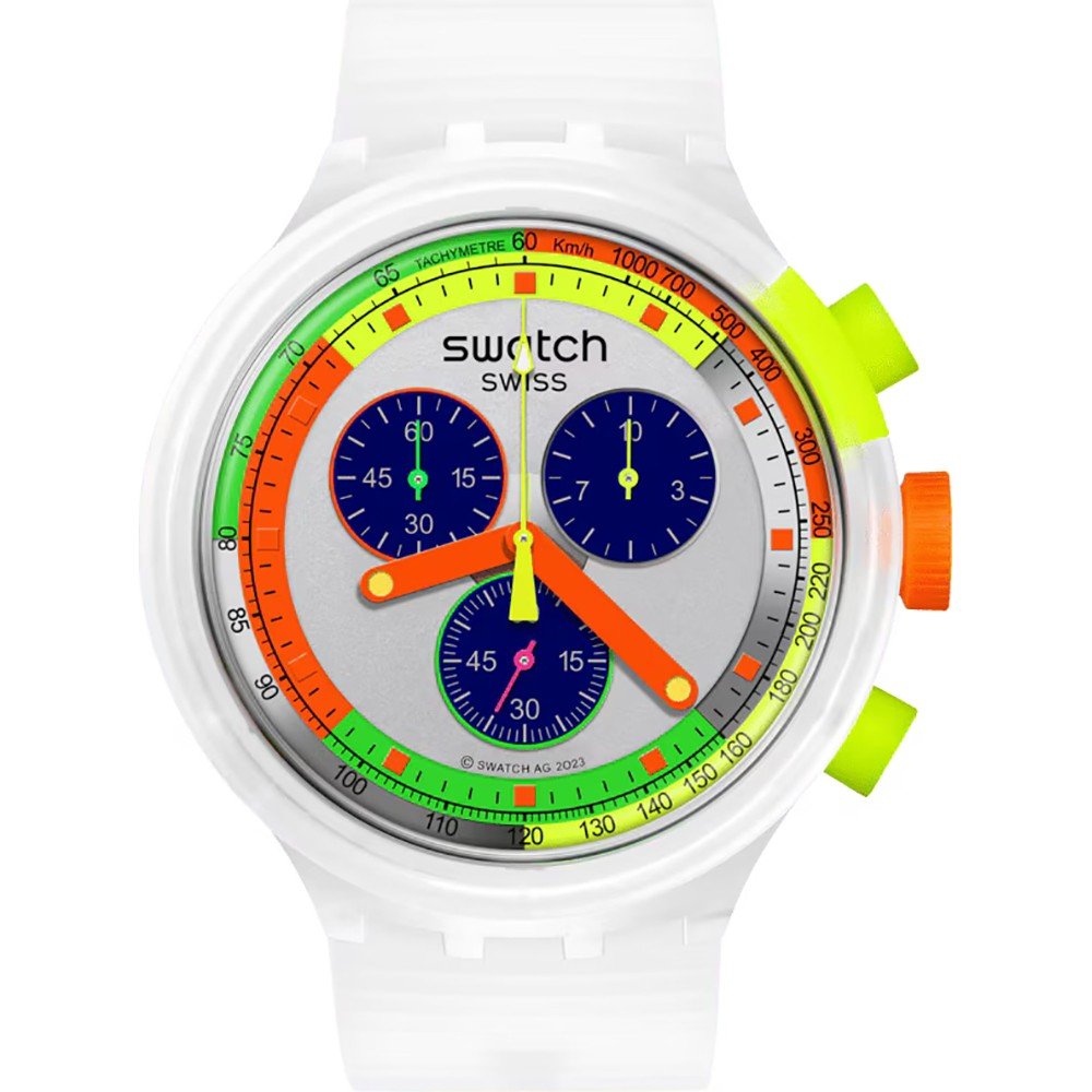 Swatch Big Bold SB02K100 Swatch Neon Jelly Uhr