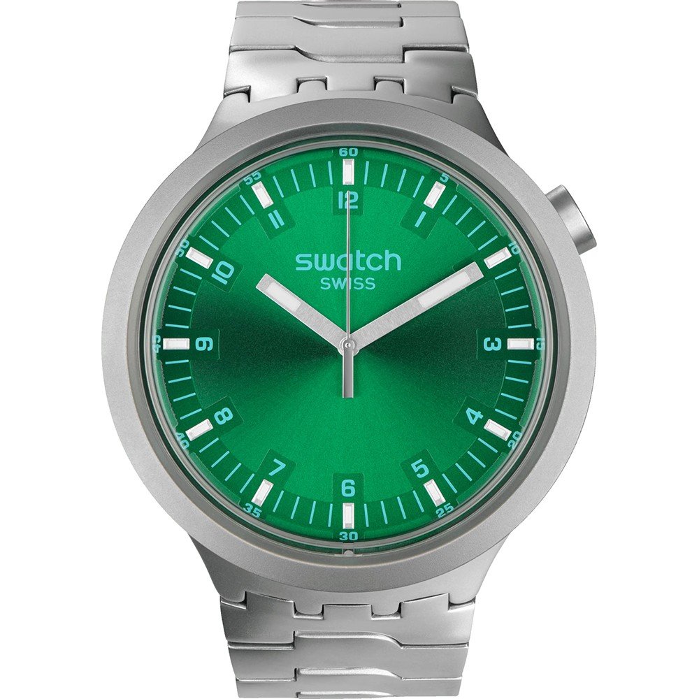 Swatch Big Bold Irony SB07S101G Forest Face Uhr EAN 7610522863125 Mastersintime