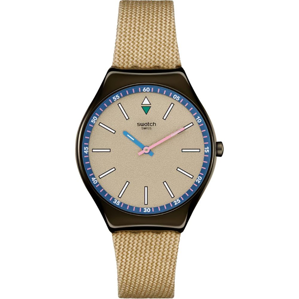Swatch Skin Irony SYXM100 Sunbaked Sandstone Uhr EAN 7610522876460 Mastersintime