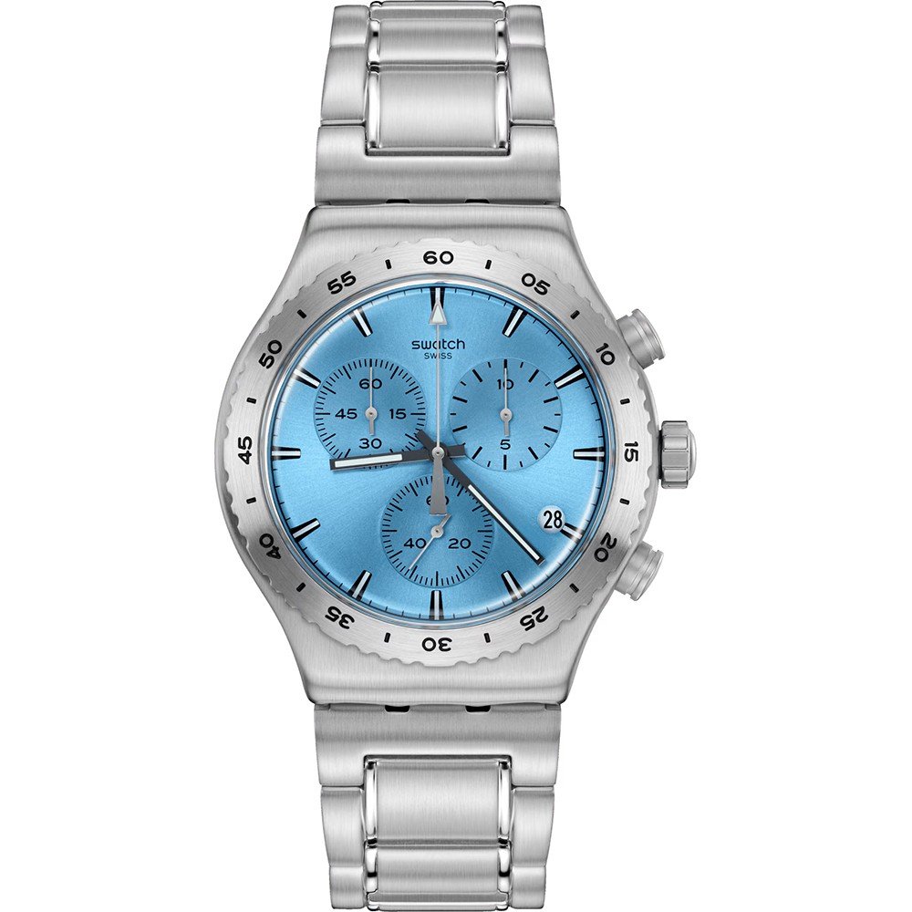 Swatch irony chrono blue sales